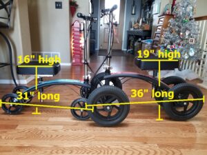 Knee Scooter Dimensions